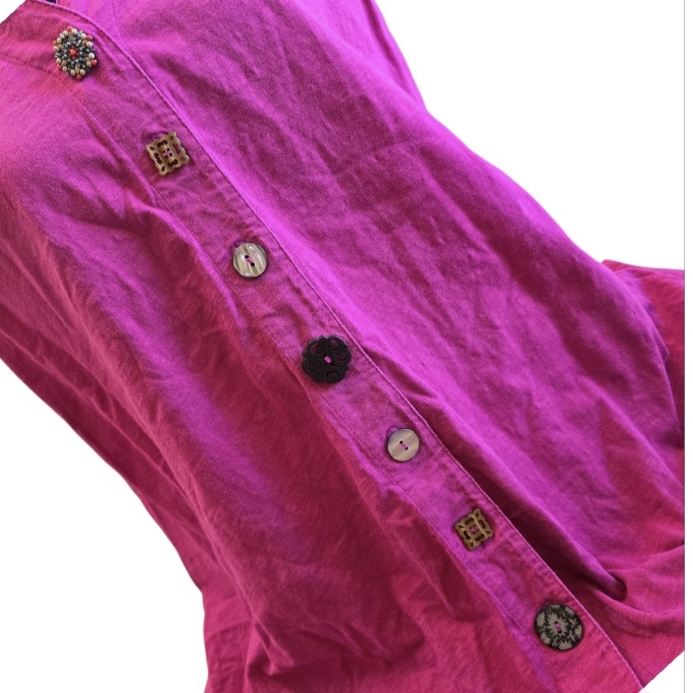 Soft Surroundings Fuchsia Danielle Sleeveless Tunic Tank Sz XL - Picture 2 of 5